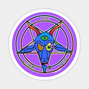 Psychedelic Baphomet Magnet